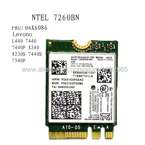 Pro bezdrátovou kartu Broadcom BCM4322MC 300Mb/s Mini PCI-E 2.4G&5G 802.11n Síťová karta pro HP 540 541 550 2200 6500 SPS 487330-001