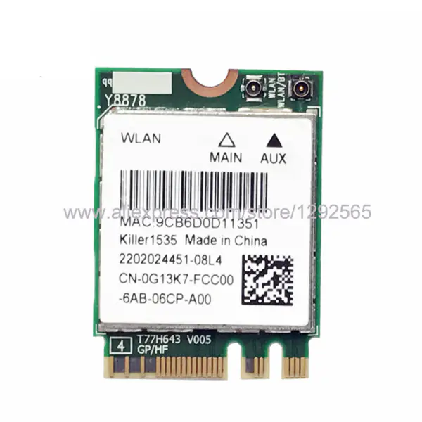 Bezdrátová karta pro Broadcom BCM943602CS BCM94360CD 10000Mbps 802.11ac Mini PCI-E BCM43602CS A1502 A1398 WIFI CARD WLAN