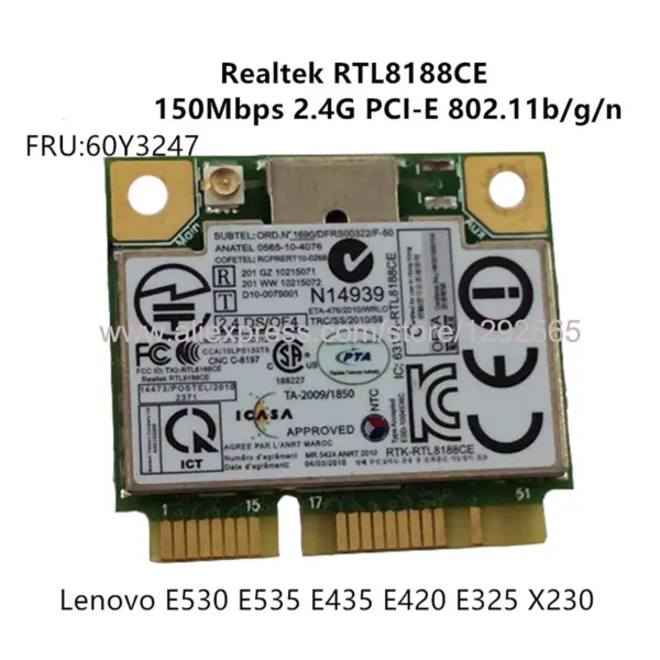 Síťová karta Qualcomm Atheros QCNFA344A AC NFA344A 2.4G/5G 433M M.2/NGFF Bluetooth 4.1 pro Dell ASUS Toshiba Shenzhou Acer SONY