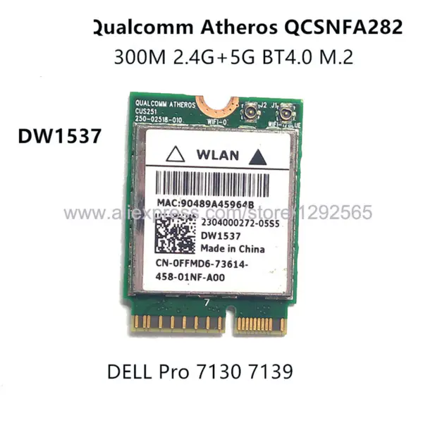 3160ac 2,4GHz&5,0GHz 433Mbps M2 NGFF WiFi adaptér s Bluetooth BT 4.0 pro Intel 3160NGW Pro ASUS DELL ACER SONY D P/N 028D9J