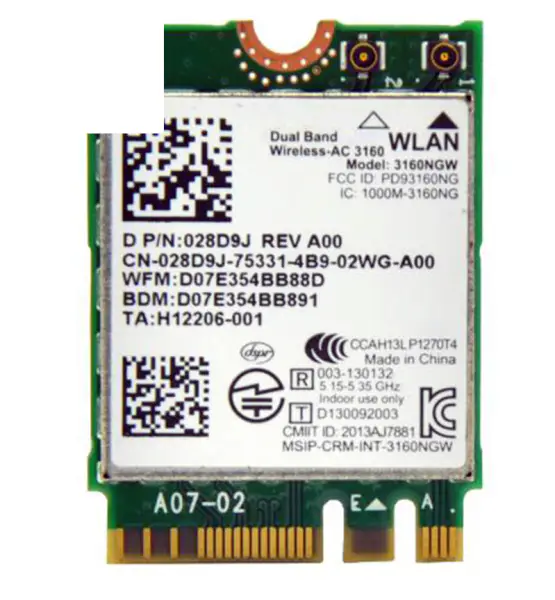 WLAN karta pro intel Tri-Band 18265NGW 867M dvoupásmová 2.4G+5G NGFF wifi bluetooth 4.2 bezdrátová síťová karta mimo 8260 8265AC