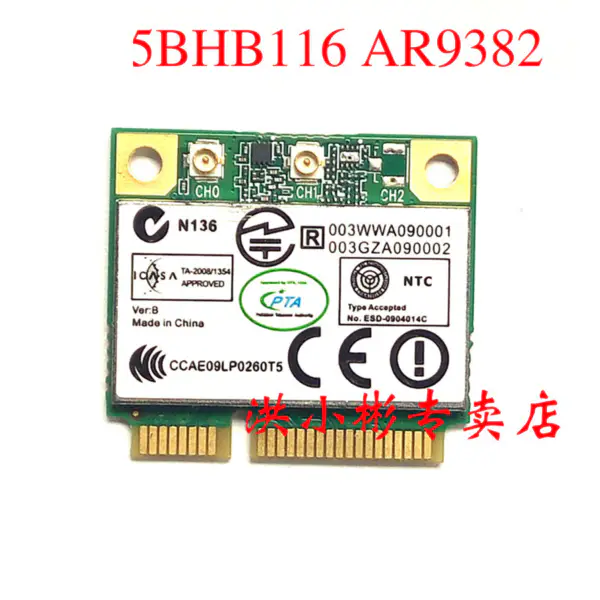 Atheros AR5BHB92-H 300Mpbs 802.11a/b/g/n 2.4G/5G Mini PCIE Wireless N Card AR9280 Pro windows/Mac wifi modul SPS 580102-001
