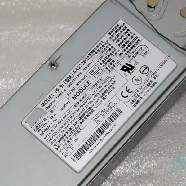 Pro serverový zdroj IBM X346 625W AA23260 74P4410 74P4411