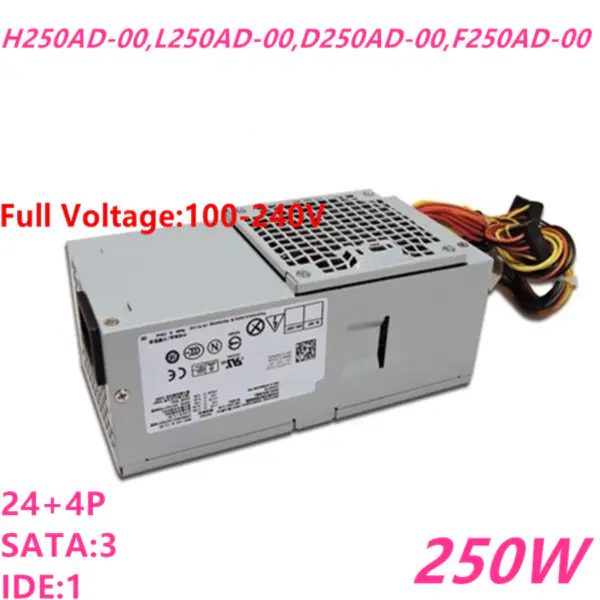 Zdroj napájení pro Dell 580S 260S 620S V3800 V3900 250W napájecí zdroj L250AD-00 F250AD-00 AC250PS-00 TFX0250D5W DPS-250AB-79 A