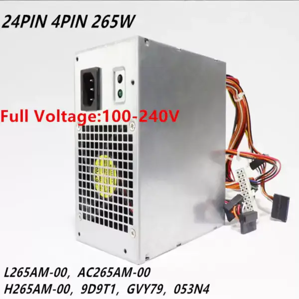 Zdroj napájení pro Dell VOSTRO 260 270 390 265W napájecí zdroj L265AM-00 AC265AM-00 H265AM-00 9D9T1 GVY79 HU275AM-00 L275AM-00