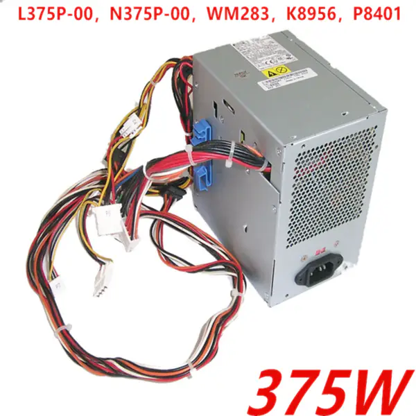 Zdroj napájení pro Dell 9150 9100 380 420 430 440 389 390 3400 375W Napájecí zdroj L375P-00 N375P-00 N375E-01 WM283 K8956 PS-6371-1DF2-LF