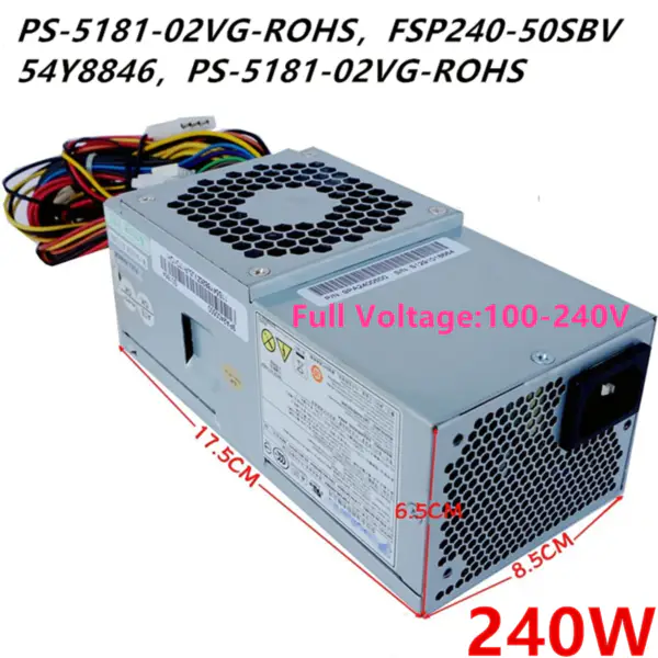 Zdroj napájení pro Dell V200 220 545 546 3010 560 580S S5000 I530 531S 240W PS-5181-02VG-ROHS FSP240-50SBV