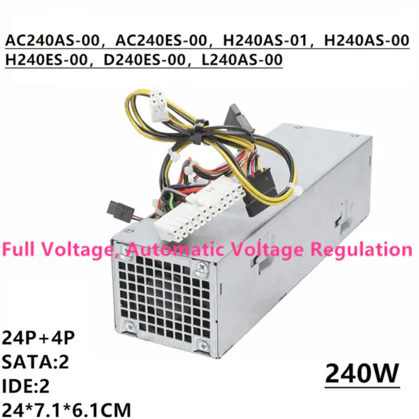 Zdroj napájení pro Dell 390 790 990 3010 7010 9010 240W napájecí zdroj 3WN11 L240AS-00 H240AS-00 H240AS-01 AC240AS-01 H240ES-00