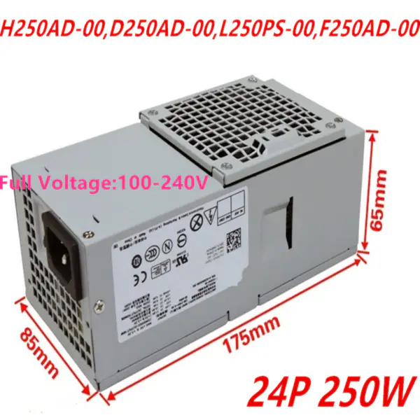 Zdroj napájení pro Dell 3010 7010 9010 390 790 V260S 620S 250W napájecí zdroj H250AD-00 D250AD-00 L250PS-00 F250AD-00 AC250ES-00