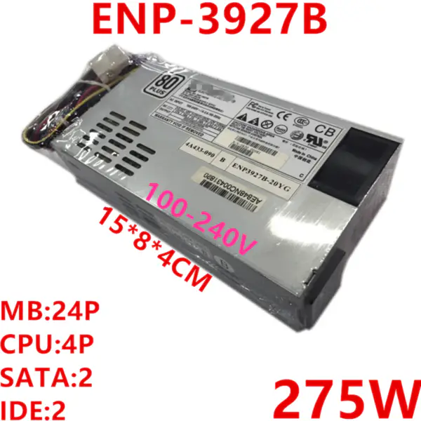 Zdroj napájení pro Enhance Small Flex 1U E200 275W spínaný zdroj ENP-3927B