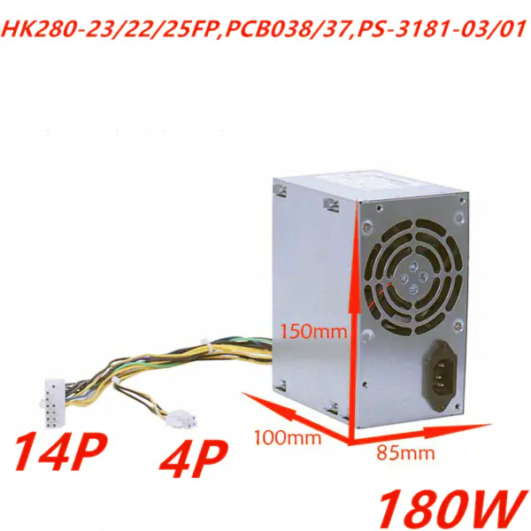 Lenovo M6300 75 6800 5050 4900 TS140 14pinový 180W napájecí zdroj HK280-22FP PCB038 PCB037 PS-3181-03 PS-3181-01