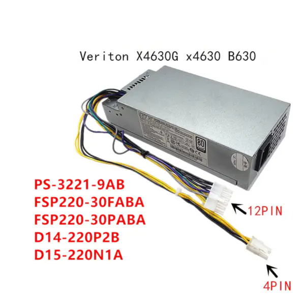 Zdroj napájení pro FSP 4630G 6630G B630 12pinový 220W napájecí zdroj PS-3221-9AB FSP220-30FABA FSP220-30PABA D14-220P2B D15-220N1A