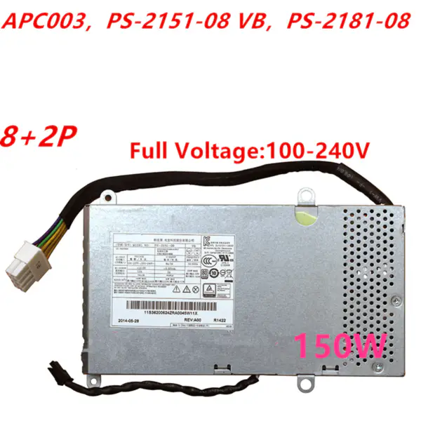 Zdroj napájení pro Lenovo B5040 S700 800 E93Z 8Pin 150W napájecí zdroj APC003 HKF1502-3D PS-2151-08 VB 36200624 36200625 54Y8924
