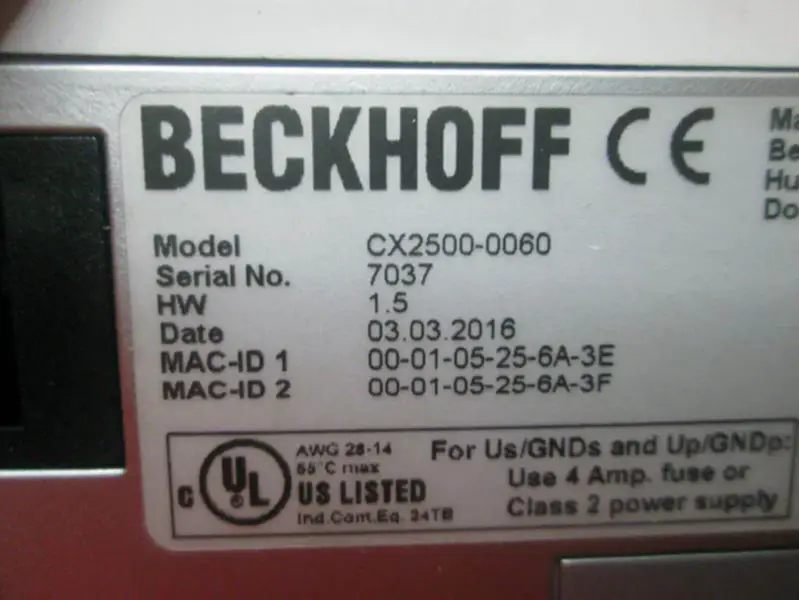 Beckhoff CX2500-0060