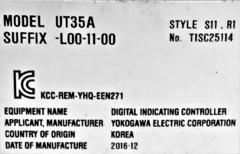 Yokogawa UT35A-L00-11-00