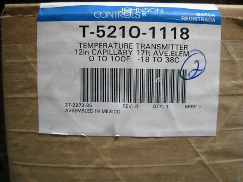 JOHNSON CONTROLS T-5210-1118