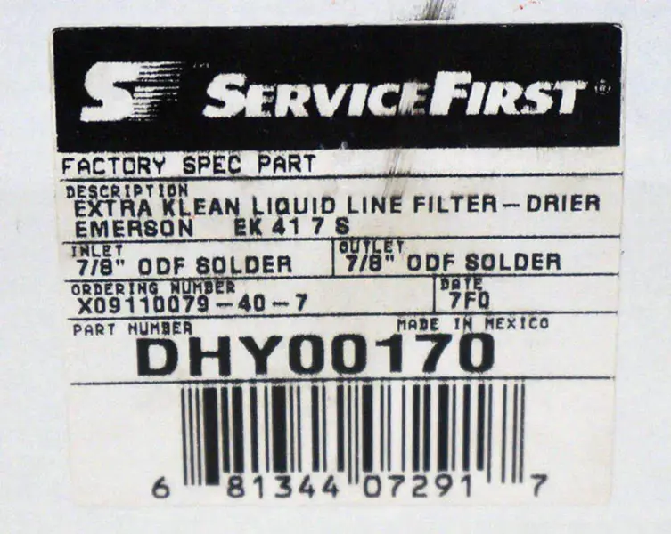 SERVICE FIRST/EMERSON EK-417S