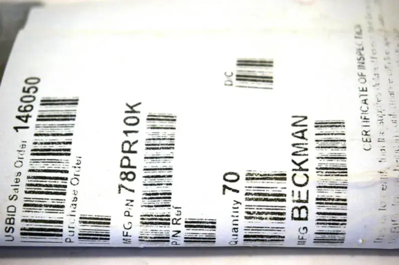 BECKMAN INSTRUMENT 78PR10K