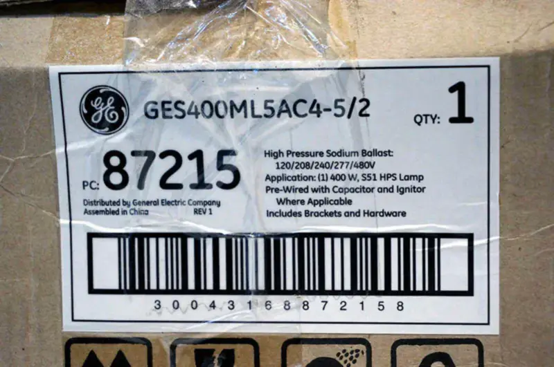 GENERAL ELECTRIC GES400ML5AC4-5/2