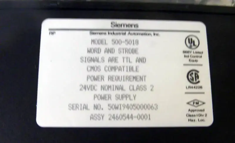 Siemens 500-5018