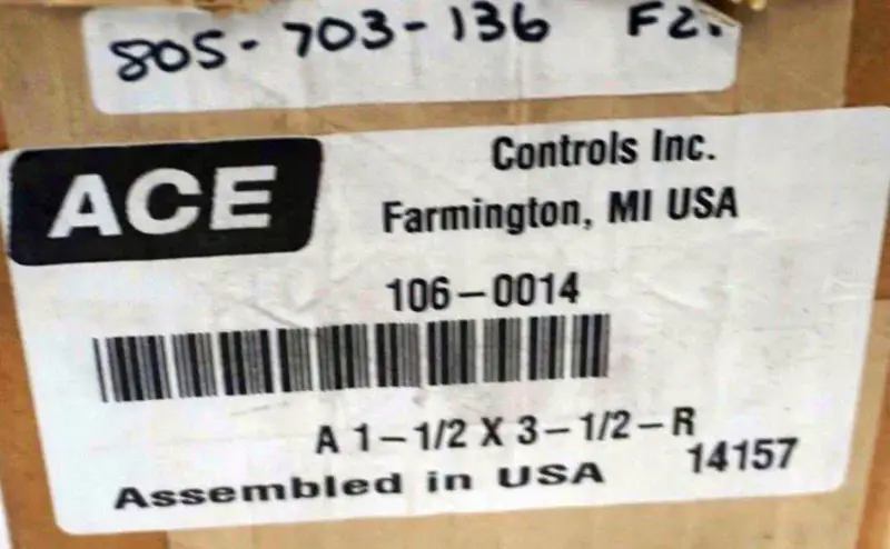 ACE CONTROLS 106-0014