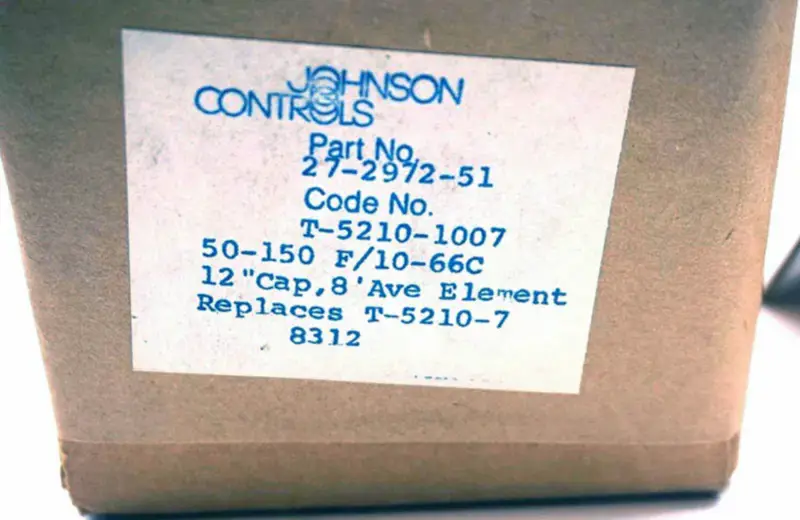 JOHNSON CONTROLS T-5210-1007