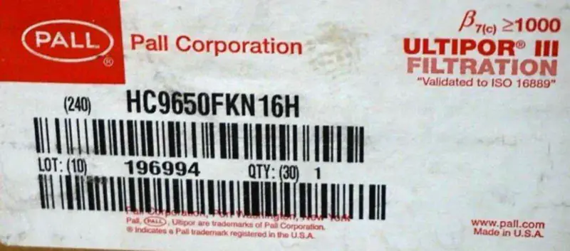 PALL HC9650FKN16H