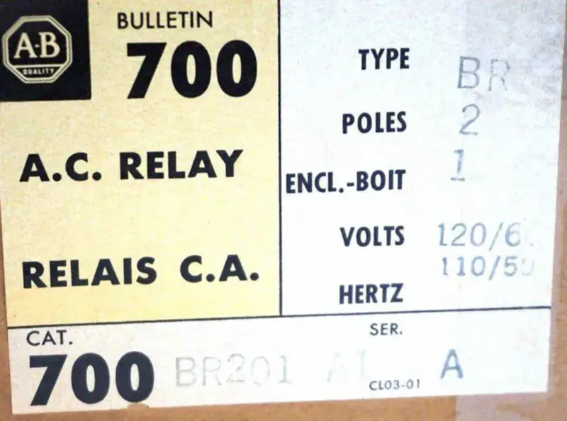 Allen-Bradley 700-BR201A1