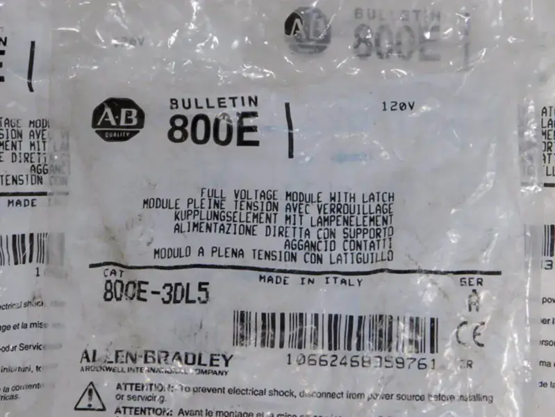 Napěťový modul Allen-Bradley 800E3DL5