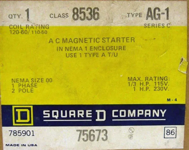SQUARE D 8536-AG-1