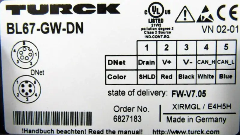 TURCK BL67-GW-DN