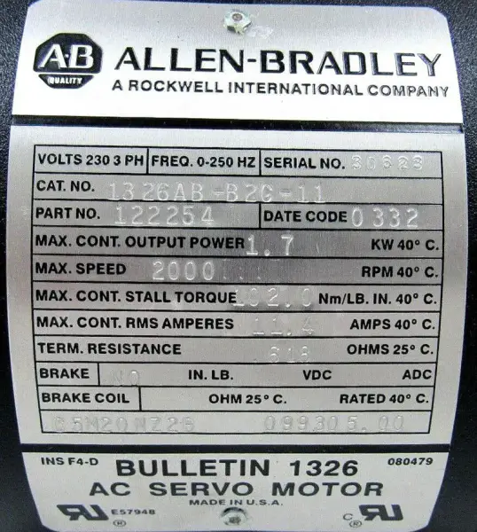 Allen-Bradley 1326AB-B2C-11
