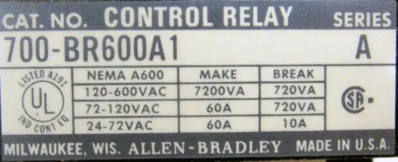 Allen-Bradley 700-BR600A1