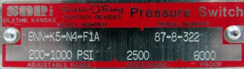 SOR 9NN-K5-N4-F1A