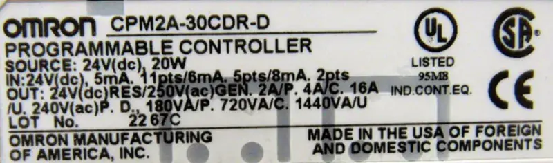 OMRON CPM2A-30CDR-D