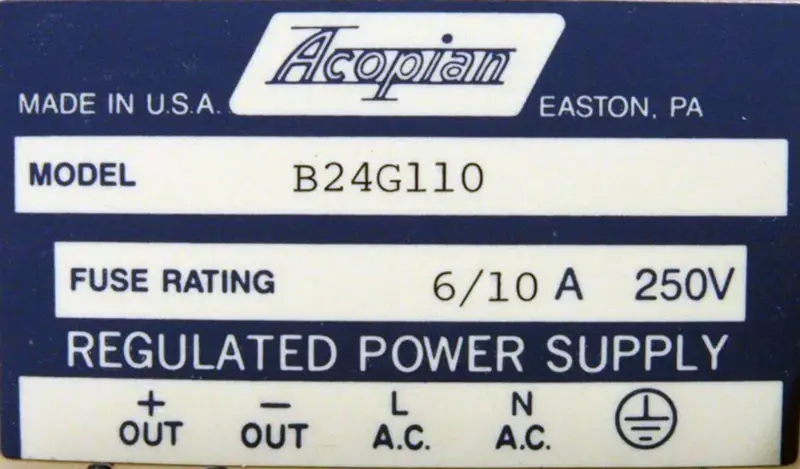 ACOPIAN B24G110