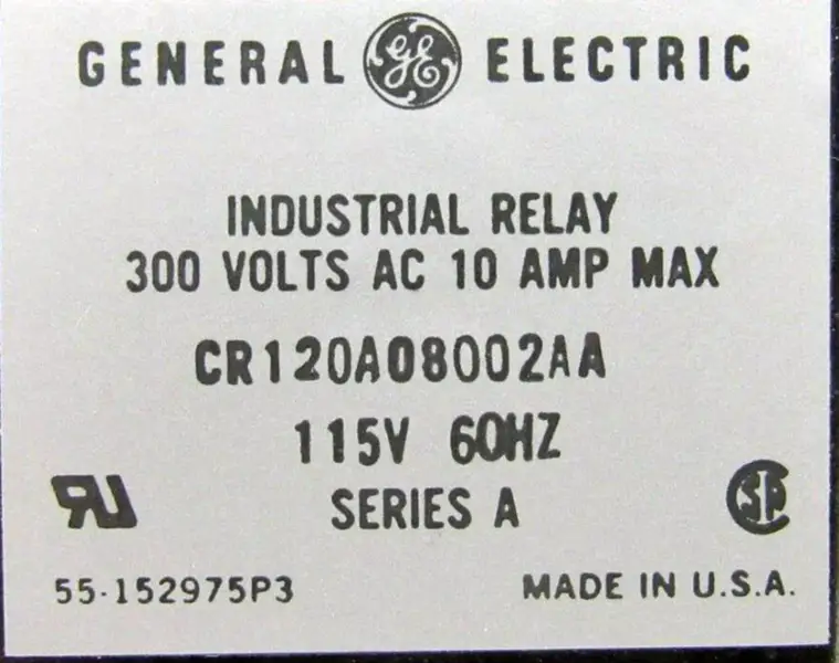 GENERAL ELECTRIC CR120A08002AA