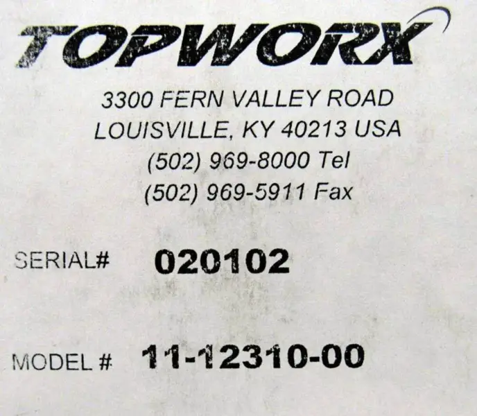 TOPWORX 11-12310-00