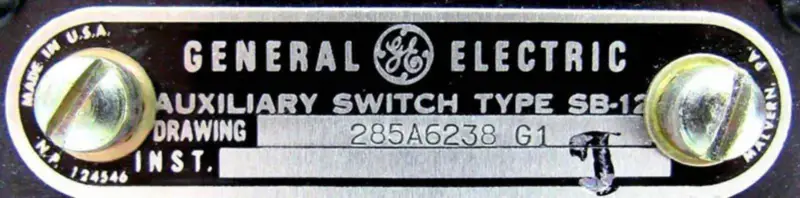 GENERAL ELECTRIC SB-12