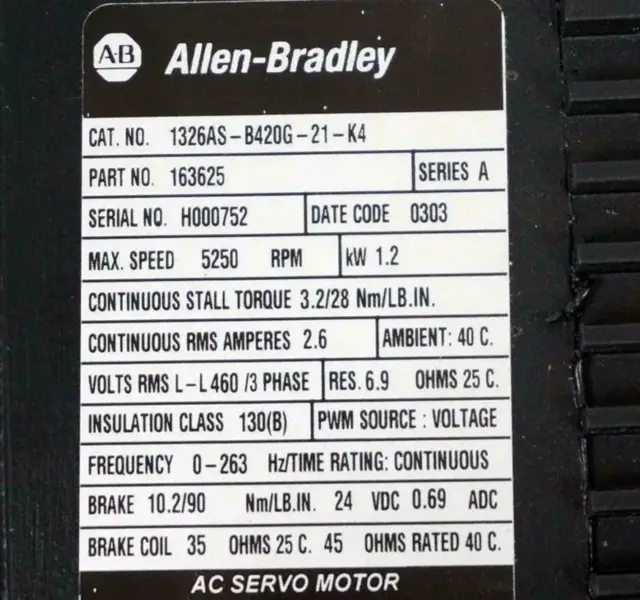 Allen-Bradley 1326AS-B420G-21-K4