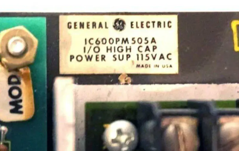 GENERAL ELECTRIC IC600PM505A