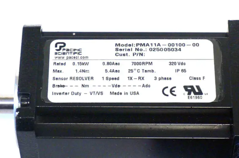 PACIFIC SCIENTIFIC PMA11A-00100-00