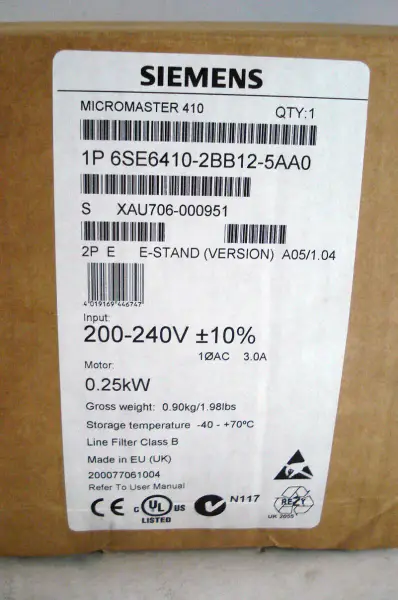 Siemens 6SE6410-2BB12-5AA0