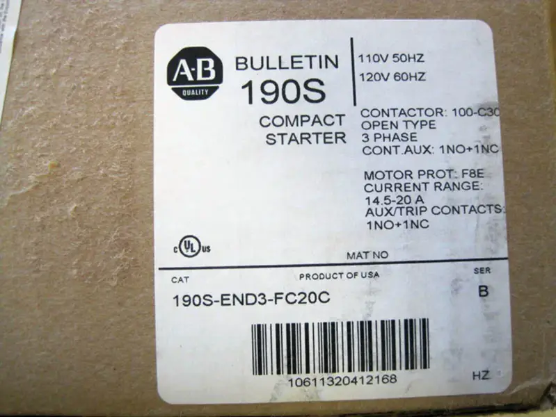 Allen-Bradley 190S-END3-FC20C