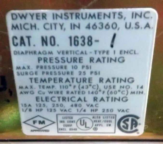 DWYER 1638-1