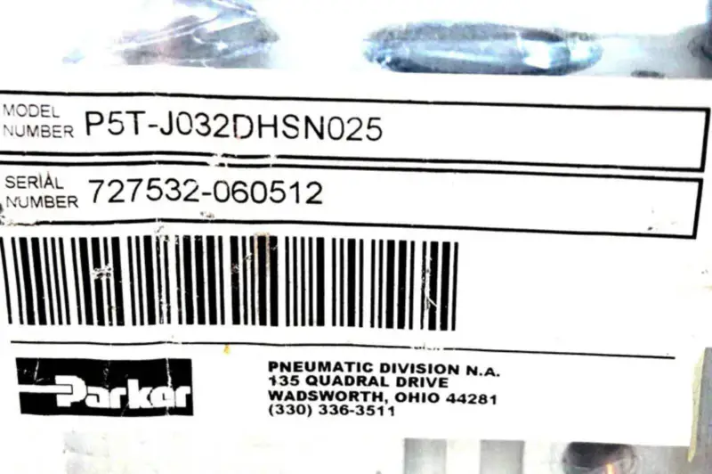 Parker P5T-J032DHSN025