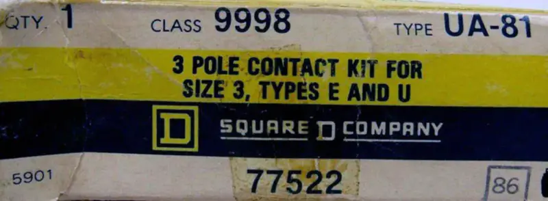 SQUARE D 9998-UA-81