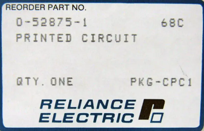RELIANCE ELECTRIC 0-52875-1