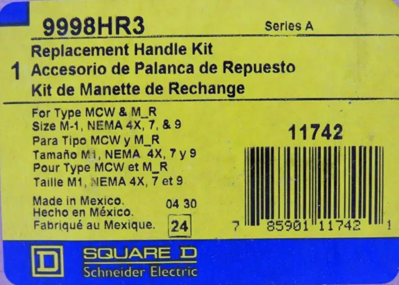 SQUARE D 9998HR3
