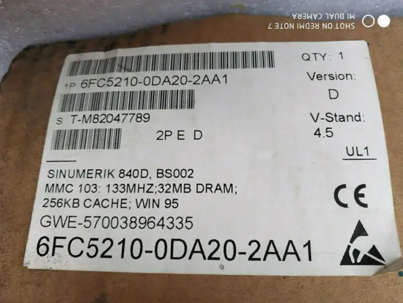 Siemens 6FC5210-0DA20-2AA1